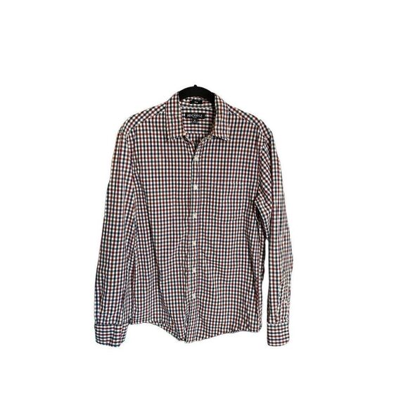 J.Crew mercantile, men’s slim fit checkered button front shirt, med - Picture 2 of 4